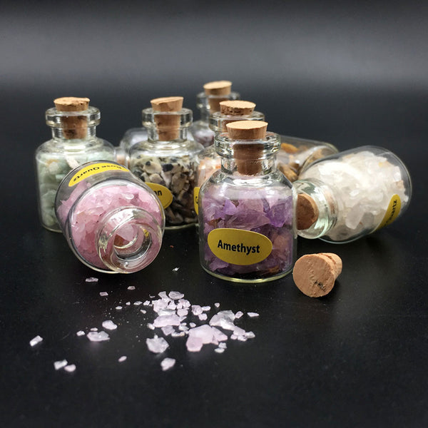 Mini Healing Gemstone Bottles