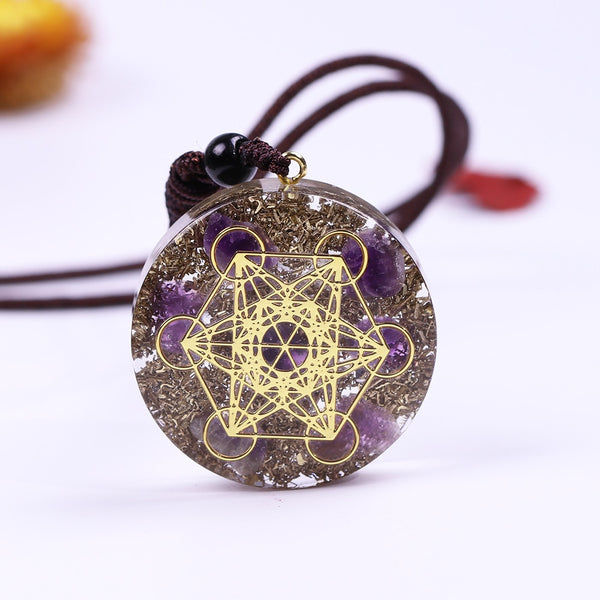 Orgonite Cosmic Energy Pendant Necklace