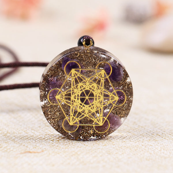 Orgonite Cosmic Energy Pendant Necklace