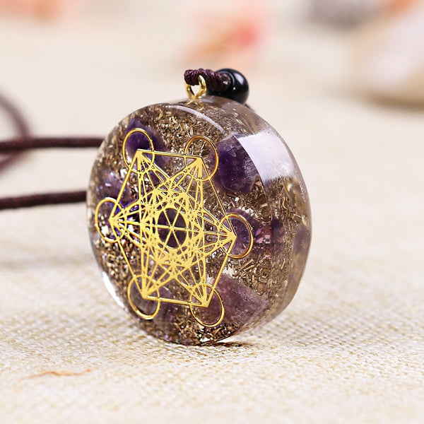 Orgonite Cosmic Energy Pendant Necklace