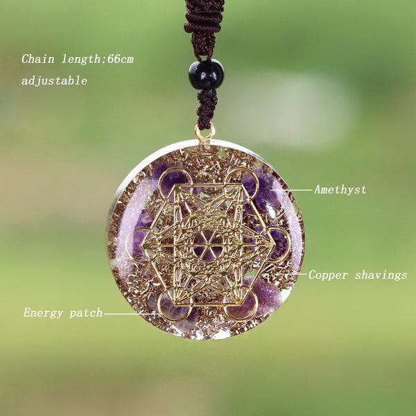 Orgonite Cosmic Energy Pendant Necklace