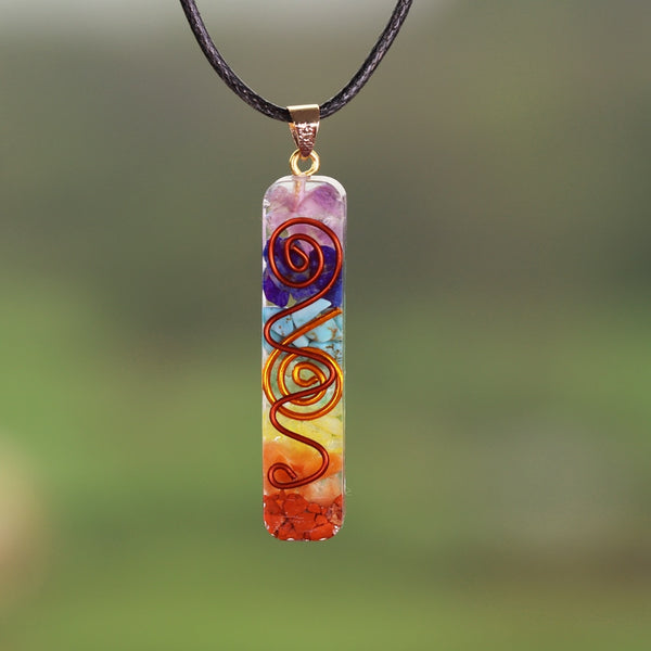 Reiki Chakra Pendant Healing Crystals