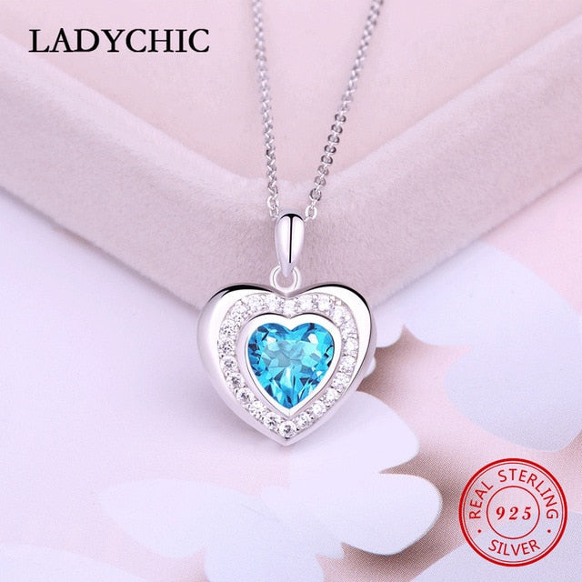 925 Sterling Silver Double Heart Pendant