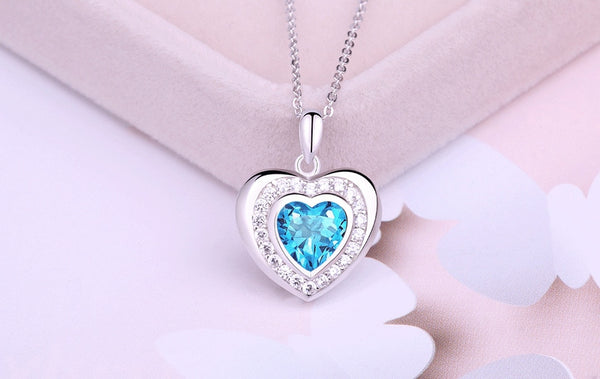 925 Sterling Silver Double Heart Pendant