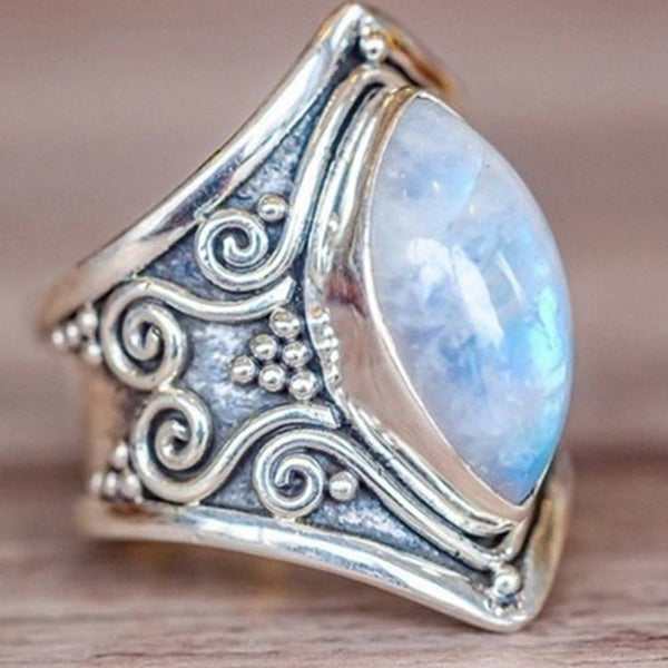 Vintage Tibetan Healing Crystal Ring