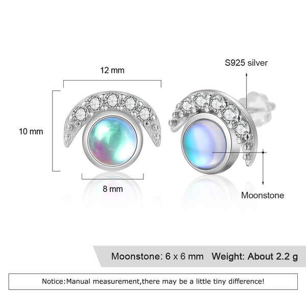 Moonstone Jewelry Sets 925 Sterling Silver (Pendant + Ring + Earrings)