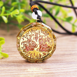 Orgonite Tree Of Life Reiki Chakra Healing Pendant