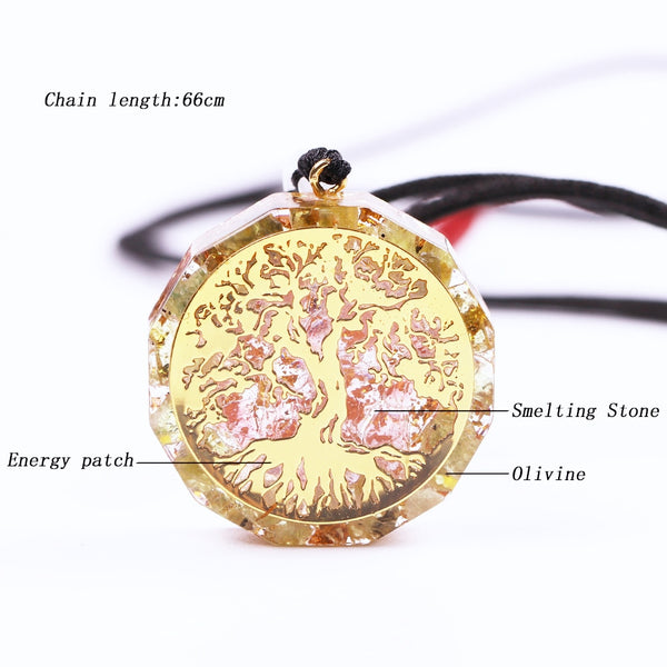 Orgonite Tree Of Life Reiki Chakra Healing Pendant