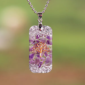 Tree Of Life Healing Orgonite Reiki Necklace