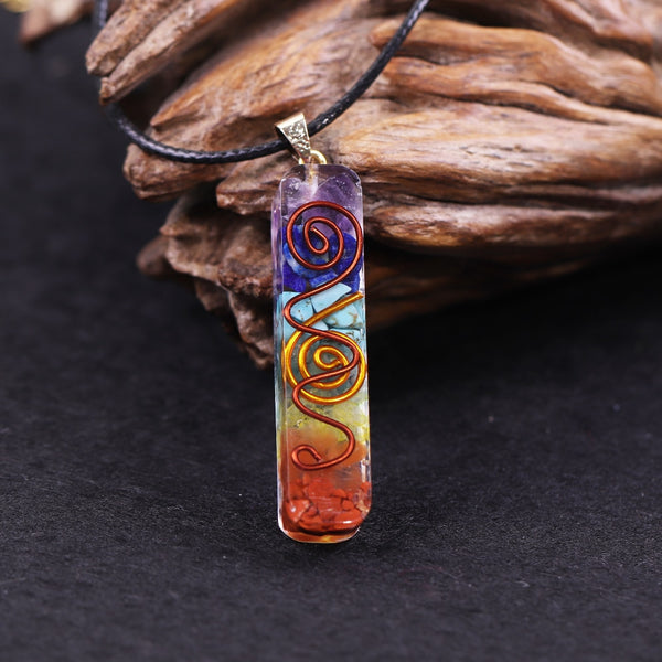 Reiki Chakra Pendant Healing Crystals