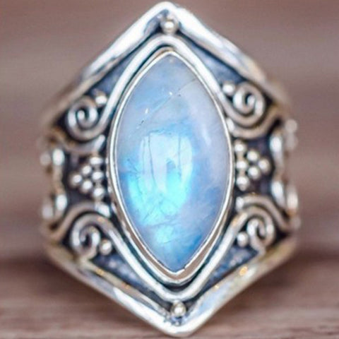 Vintage Tibetan Healing Crystal Ring