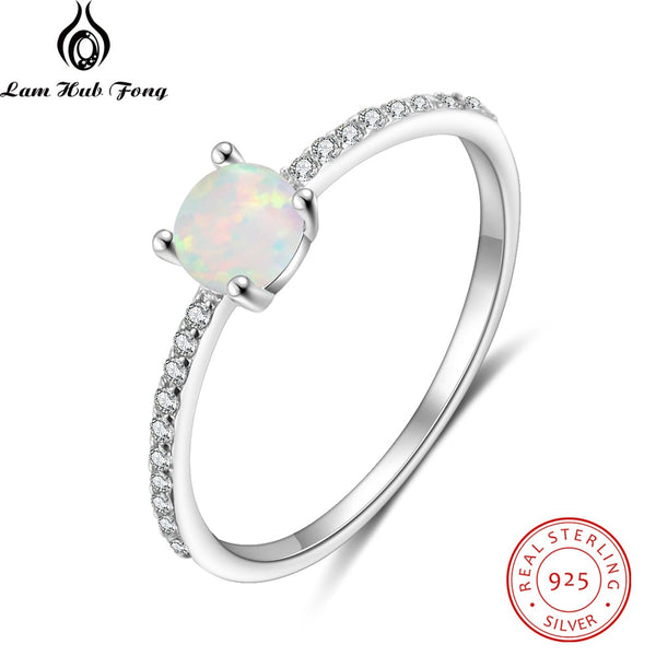 925 Sterling Silver Opal Ring