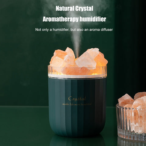 Crystal Stone Essential Oil Air Humidifier and Aroma Diffuser