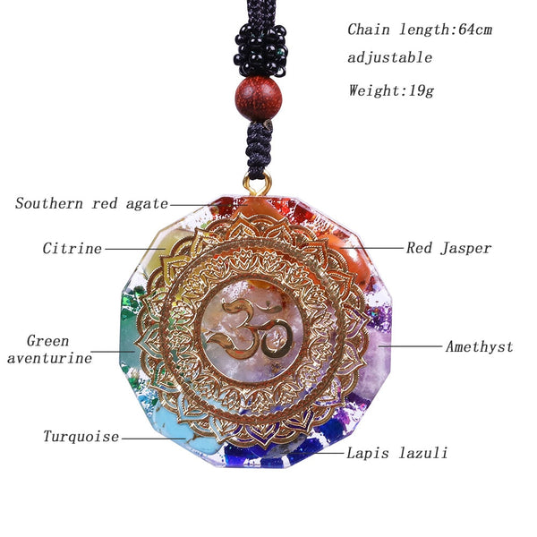 Orgonite Pendant Chakra Healing Energy Necklace