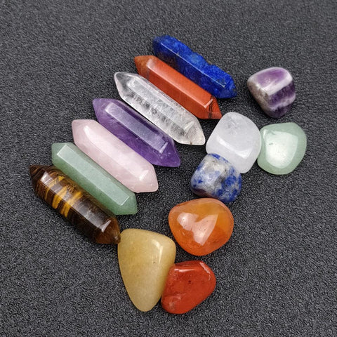 Natural Multicolor Polished Healing Stones