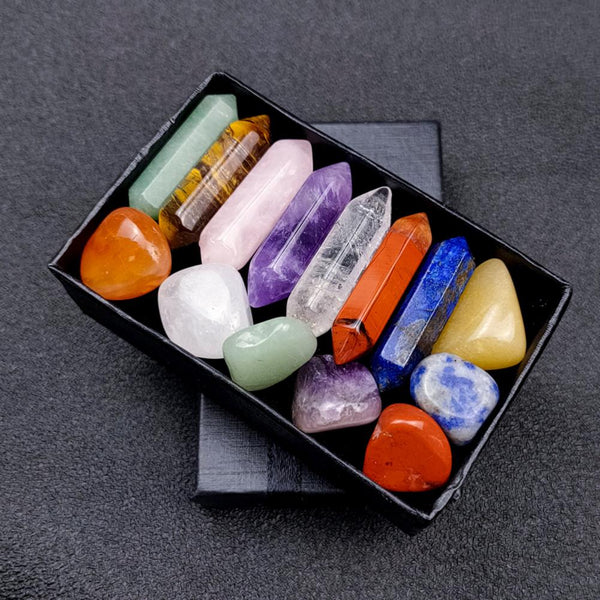 Natural Multicolor Polished Healing Stones